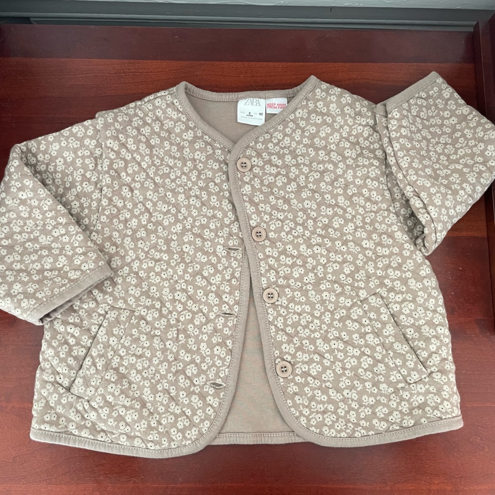 NWOT Zara Floral Quilted Set